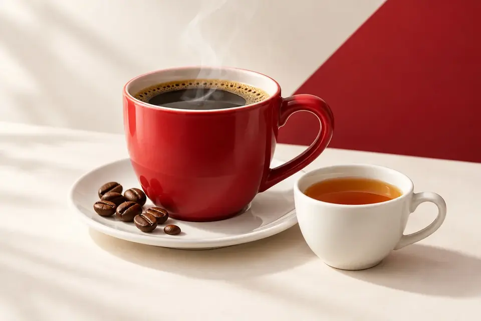 Illustration of generic coffee and tea cups