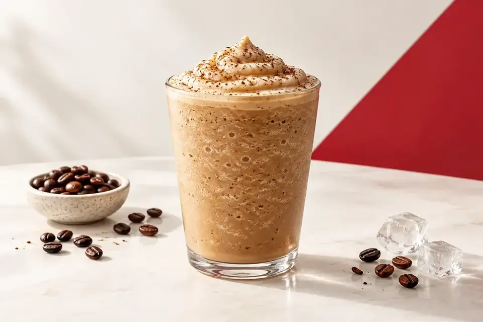 Illustration of a generic frozen coffee drink